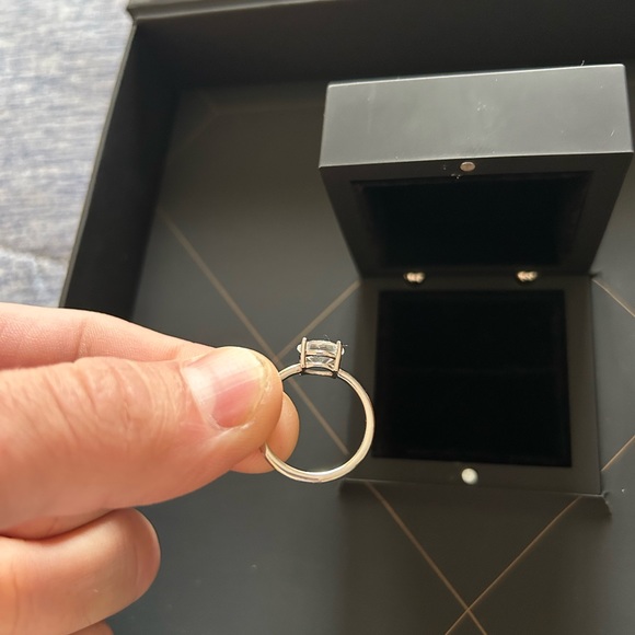 Engagement Women’s Ring size 9 14k White Gold Wedding - Picture 5 of 9